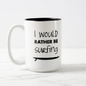 In plaats daarvan surfen op koffie-Mok Tweekleurige Koffiemok (Links)