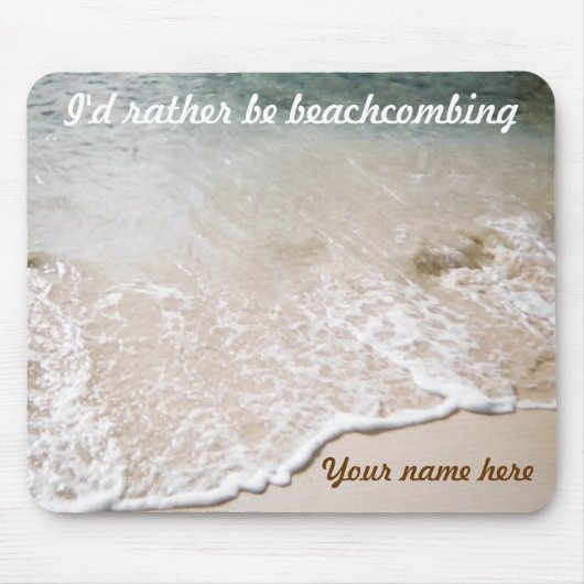 In plaats van Beachcombing, aangepaste mousepad Muismat (Voorkant)