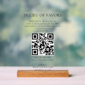 In plaats van bruiloftgoederen met QR-code voor li Acryl Bord (Neutraal)