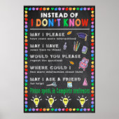 In plaats van dat ik geen Poster van groeidemper k (Voorkant)