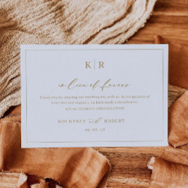 In plaats van een favoriete kaart Hartelijk dank