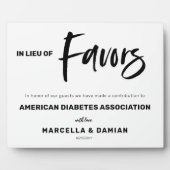 In plaats van een gunstiger teken Tabletop Plaque Fotoplaat (Voorkant)