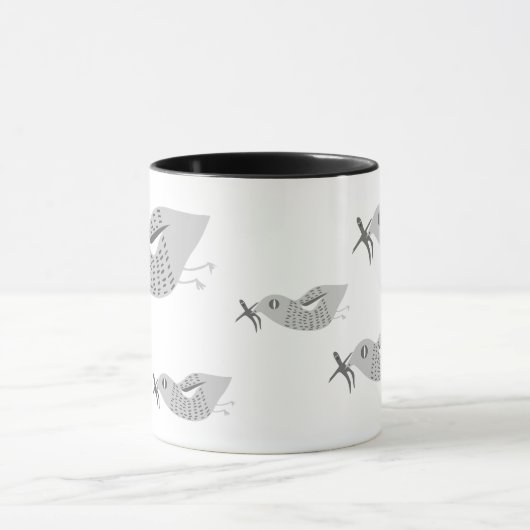 In plaats van een ooievaar... mok (Midden)