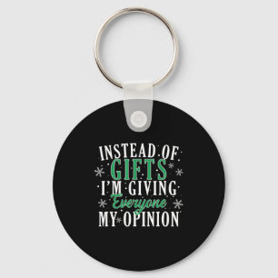 In Plaats Van Geef Ik Iedereen Mijn Ui Funny Xmas Sleutelhanger
