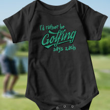 In plaats van Golfing Funny Golf Theme Baby Bodysu