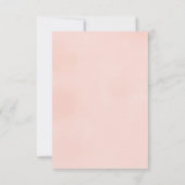 In plaats van gunsten Bedankt Plaats kaarten Blush (Achterkant)