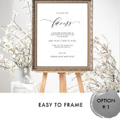 In plaats van gunsten Elegante huwelijksgunsten te Poster