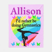 IN PLAATS VAN HET DOEN VAN GYMNASTIEK GEPERSONALIS FLEECE DEKEN (Voorkant)