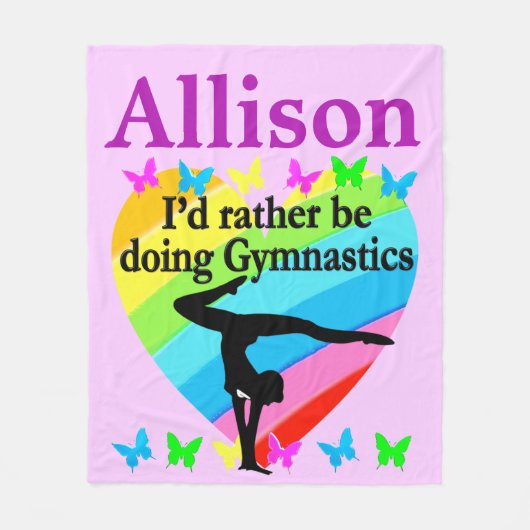 IN PLAATS VAN HET DOEN VAN GYMNASTIEK GEPERSONALIS FLEECE DEKEN (Voorkant)