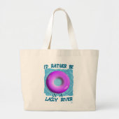 In plaats van in de rivierwaterpark van Lazy Grote Tote Bag (Voorkant)