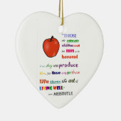 In plaats van leraren keramisch ornament (Rechts)