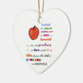 In plaats van leraren keramisch ornament (Links)