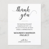 in plaats van liefdadigheidsdonatiebruiloft (Voorkant)