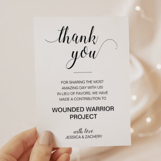 in plaats van liefdadigheidsdonatiebruiloft