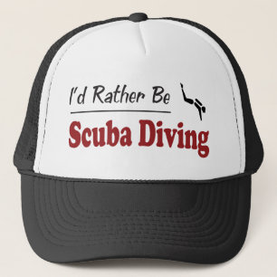 In plaats van scuba duiken trucker pet