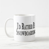 In plaats van snowboarden koffiemok (Links)