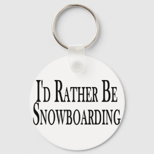 In plaats van snowboarden sleutelhanger