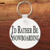 In plaats van snowboarden sleutelhanger (Voorkant)