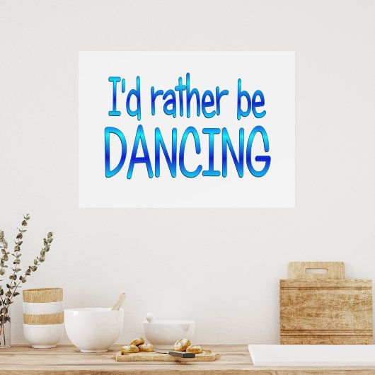 In plaats van te dansen poster (Keuken)