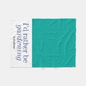 In plaats van tuinieren fleece deken (Voorkant (Horizontaal))