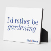 In plaats van tuinieren fotoplaat (Zijkant)