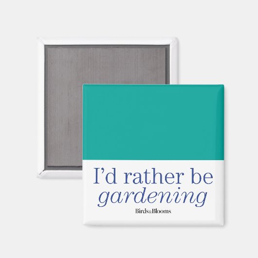 In plaats van tuinieren magneet (Voorkant / Achterkant)