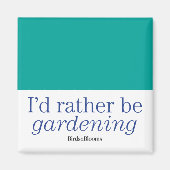 In plaats van tuinieren magneet (Voorkant)