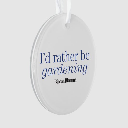 In plaats van tuinieren ornament (voorkant)