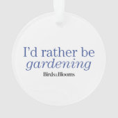 In plaats van tuinieren ornament (achterkant)