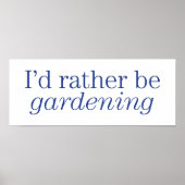 In plaats van tuinieren poster (Voorkant)