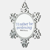 In plaats van tuinieren tin sneeuwvlok ornament (Rechts)