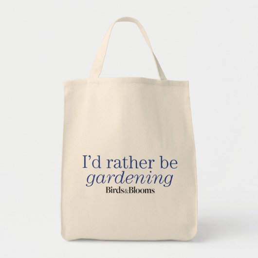 In plaats van tuinieren tote bag (Voorkant)