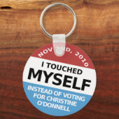 ...in plaats van voor Christine O'Donnell te stemm Sleutelhanger (Voorkant)