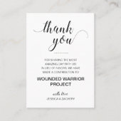 In plaats van voor liefdadigheid Donaat Dank je hu Plaatskaartje (Voorkant)