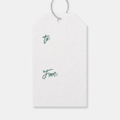 in plaid Christmas Gift Label Cadeaulabel (Achterkant)