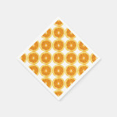 in plakken gesneden Sinaasappels van citrusvruchte Servet (Hoek)