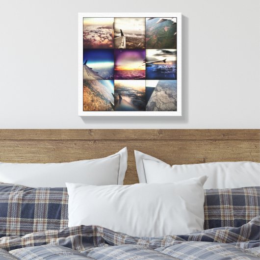 "In Plane Uitzicht" Canvas Afdruk (Insitu (Slaapkamer))