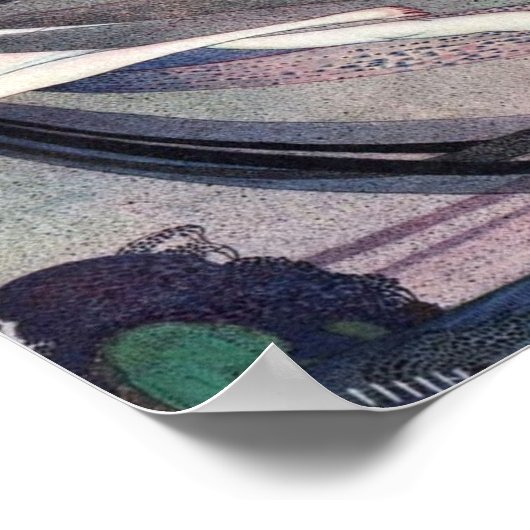 In poeder en crinoline door Kay Nielsen Poster (Hoek)