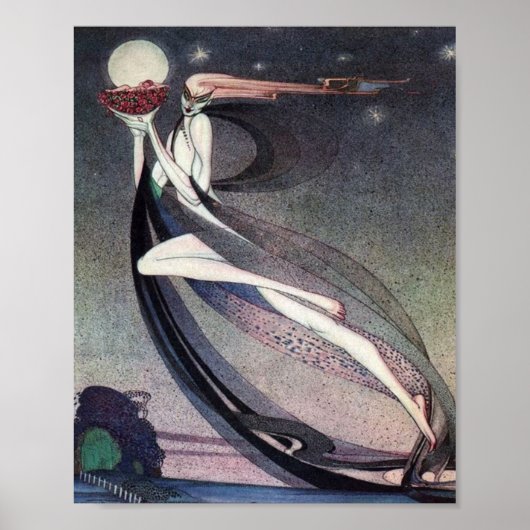 In poeder en crinoline door Kay Nielsen Poster (Voorkant)
