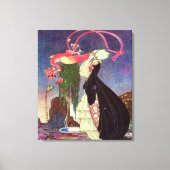 In poedervorm en crinoline Old Fairy Tales Canvas Afdruk (Voorkant)
