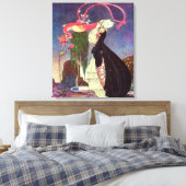 In poedervorm en crinoline Old Fairy Tales Canvas Afdruk (Insitu (Slaapkamer))
