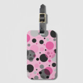  in Polka Dots Collectie Luggage Bagagelabel (Voorkant (verticaal))