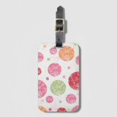  in Polkadots Collectie Bagagelabel (Voorkant (verticaal))