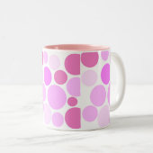 in pooldots Collectie Tweekleurige Koffiemok (Voorkant rechts)