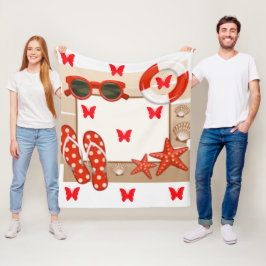 in pooldots Collectie - vlootsgordel Fleece Deken