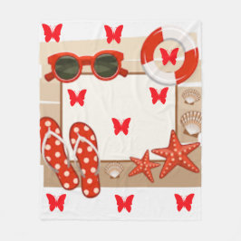  in pooldots Collectie - vlootsgordel Fleece Deken