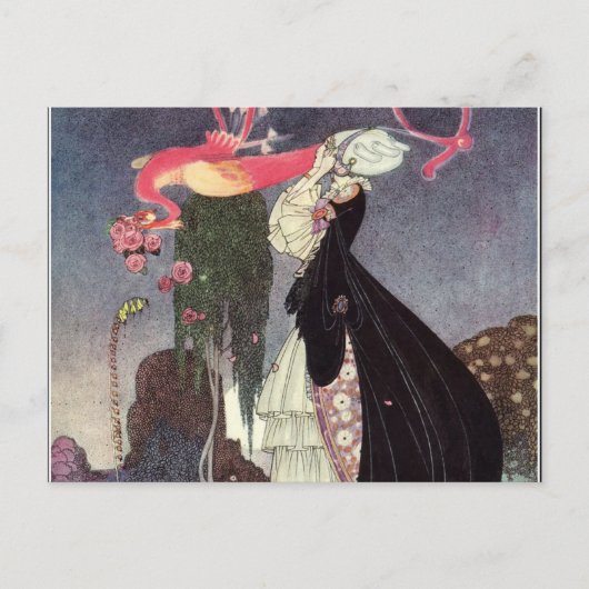 In Powder en Crinoline Kay Nielsen Briefkaart (Voorkant)