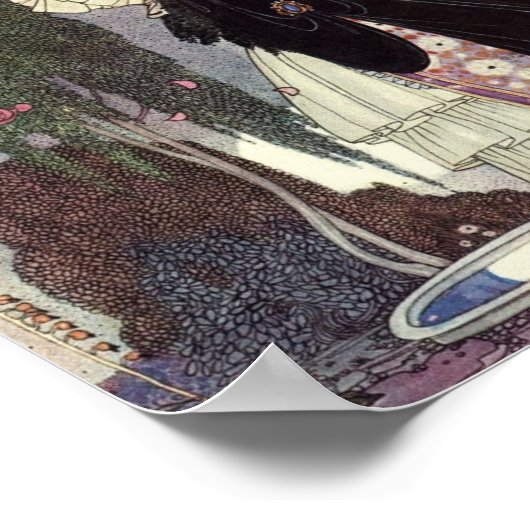 In Powder en Crinoline Kay Nielsen Poster (Hoek)