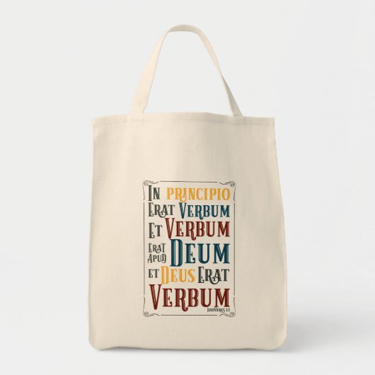  in Principio Erat Verbum Tote Bag (Voorkant)