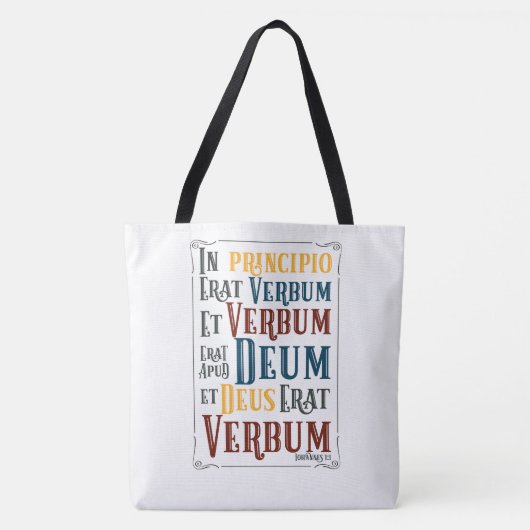  in Principio Erat Verbum Tote Bag (Voorkant)